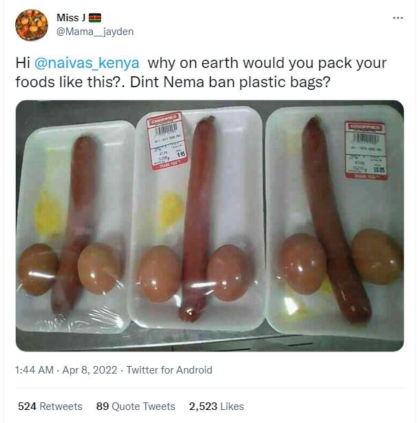 Miss mama_jayden hi naivas_kenya why on earth would you pack your foods like thi