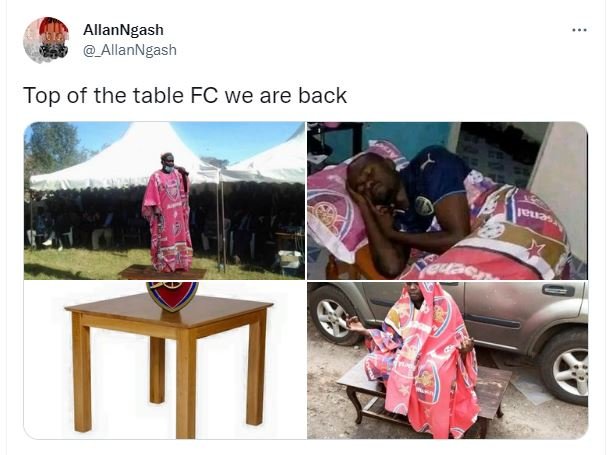 Allanngash allanngash top of the table fc we are back