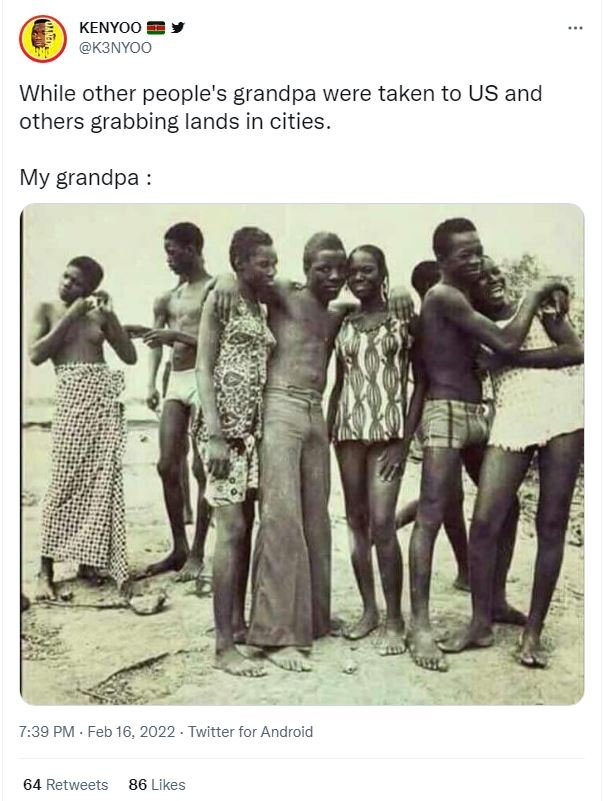 KENYOO K3NYOO While other people's grandpa were taken to US and others grabbing