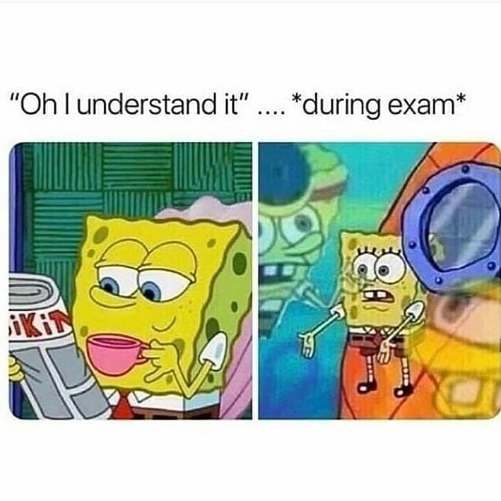 Oh lunderstand it during exam