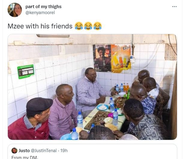 Part of my thighs kenvamoorei mzee with his friends justo justintenai 19h from