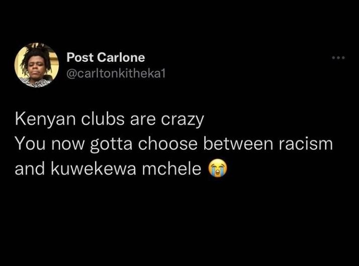 Post carlone carltonkithekal kenyan clubs are crazy you now gotta choose between