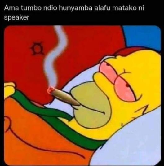 Ama tumbo ndio hunyamba alafu matako ni speaker