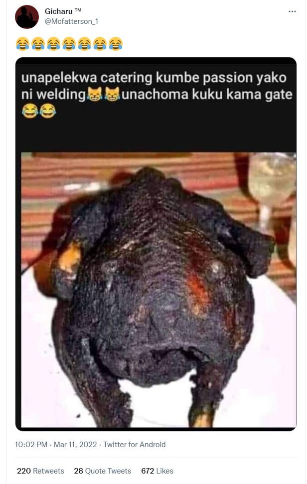 Gicharu tm mcfatterson_1 unapelekwa catering kumbe passion yako ni welding unach