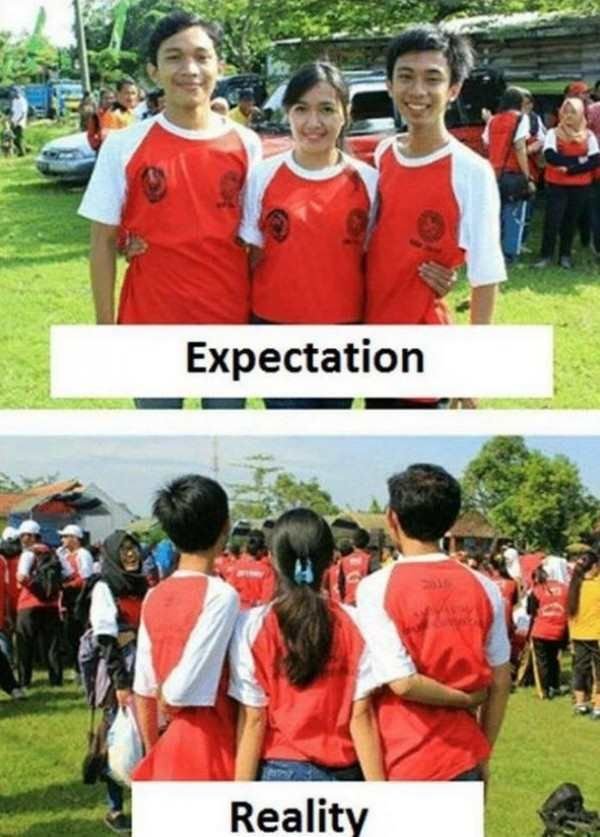 Expectation realitv