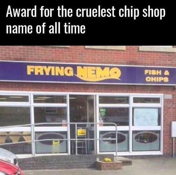 Award for the cruelest chip shop name of all time fryingcef2 ish chips