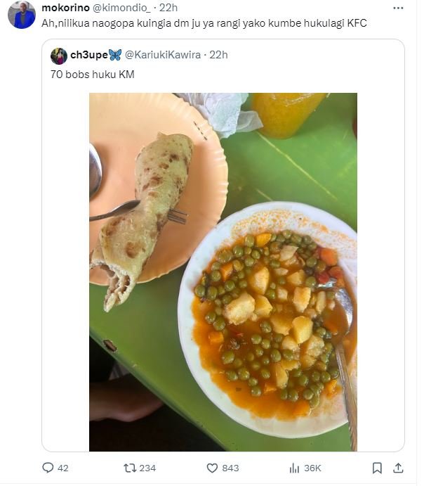 Mokorino kimondio_ 22h ah,nilikua naogopa kuingia dm ju ya rangi ako kumbe hukul