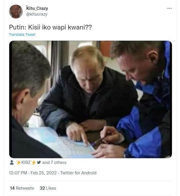 Kitu_crazy kitucrazy putin kisii iko wapi kwani?? translate tweer kibz and other