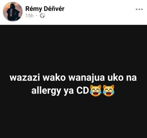 Rémy déñvér 15h wazazi wako wanajua uko na allergy ya cd