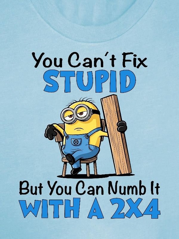 You can't fix stupid but you can numb it with a 2x4