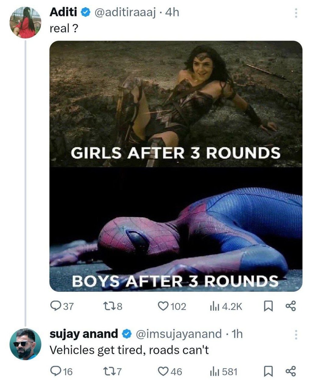 Aditi real ? aditiraaaj 4h girls after 3 rounds boys after 3 rounds 037 128 102