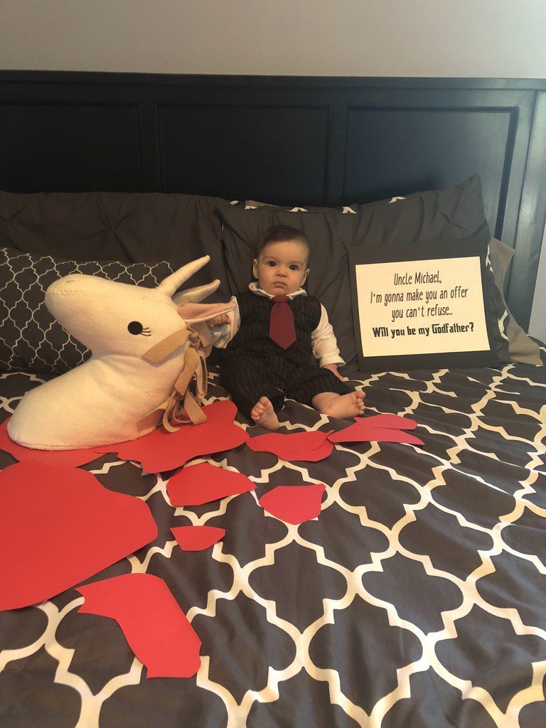 Uncle michacl, m gonna make you an offer gou can't refuse_ will you be my dodfal