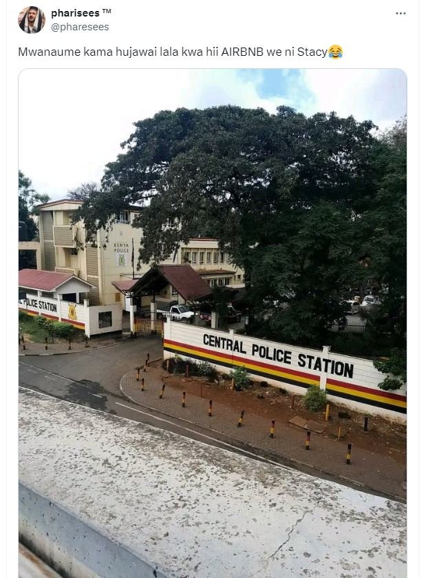 Pharisees pharesees mwanaume kama hujawai lala kwa hii airbnb we ni stacy cizs77