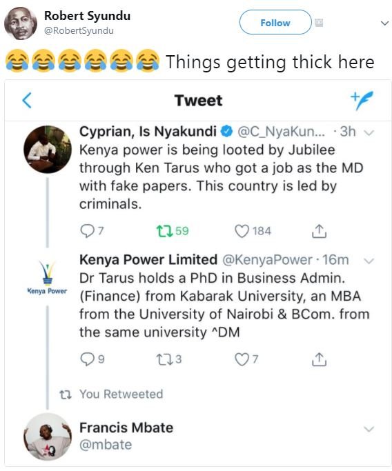 Robert syundu robertsyundu follow things getting thick here tweet cyprian, is ny