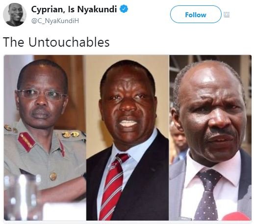 Cyprian, is nyakundi c_nyakundih follow the untouchables