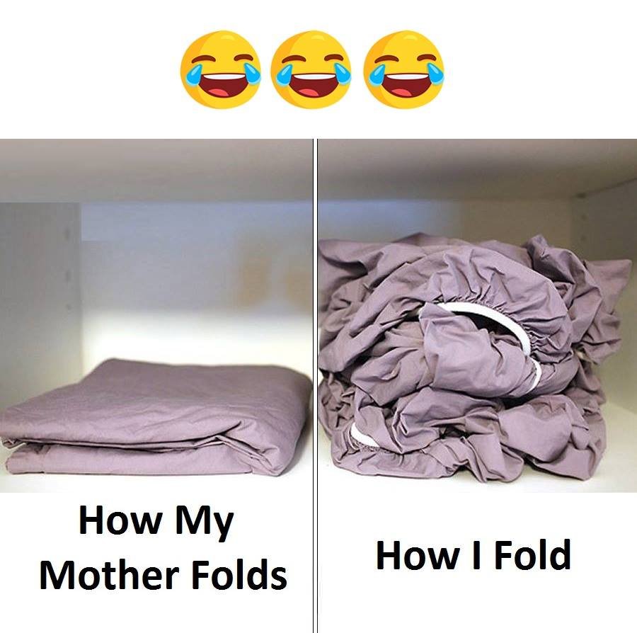 How my mother folds how fold