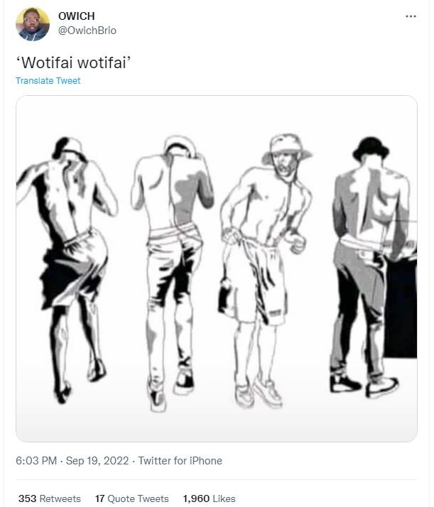 Owich owichbrio wotifai wotifai' translate tweet 603 pm sep 19, twitter for ipho