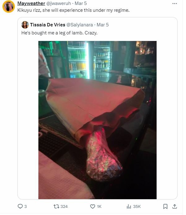 Mayweather jwaweruh mar 5 kikuyu rizz, she will experience this under my regime_