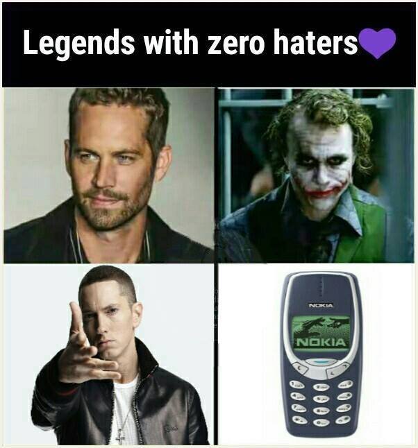Legends with zero haters nokia 6 6