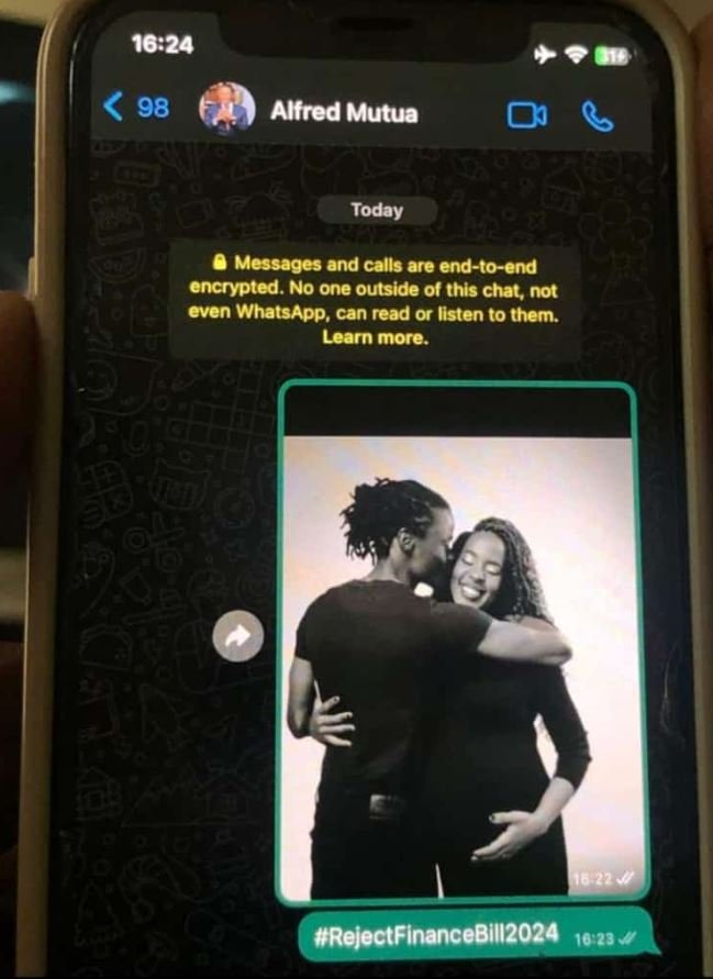 1624 98 alfred mutua today messages and calls are endtoend encrypted. no one out