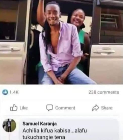 1ak 238 commenta uve cornueng shore samnucl karanja achllla kifua kablsa . alafu