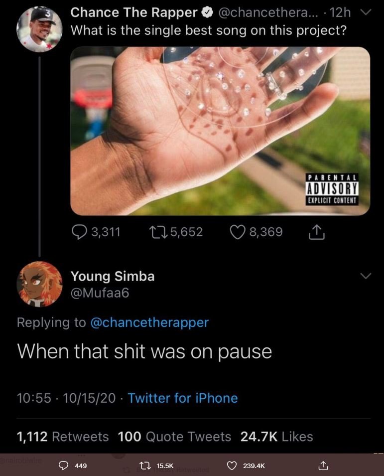 Chance the rapper chancethera 12h what is the single best song on this project?