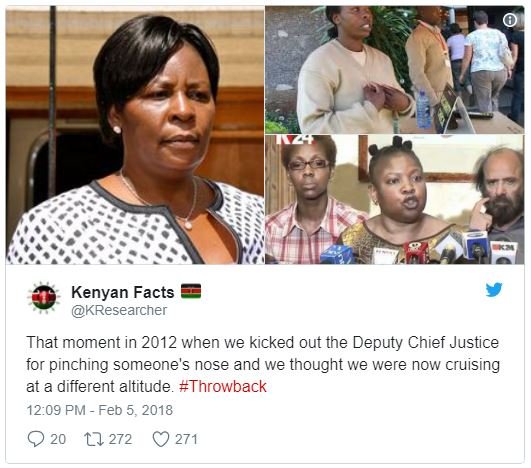 Kenyan facts kresearcher that moment in when we kicked out the deputy chief just