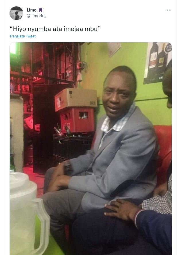 Limo '0' limorio_ hiyo nyumba ata imejaa mbu translate tweet