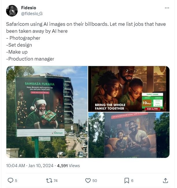 Fidesio fidesio_g safaricom using al images on their billboards. let me list job