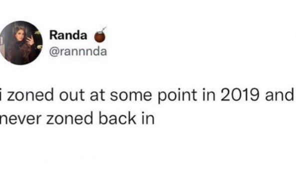 Randa rannnda zoned out at some point in and never zoned back in