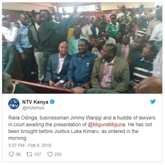 Ntv kenya ntvkenya raila odinga businessman jimmy wanjigi and a huddle of lawyer