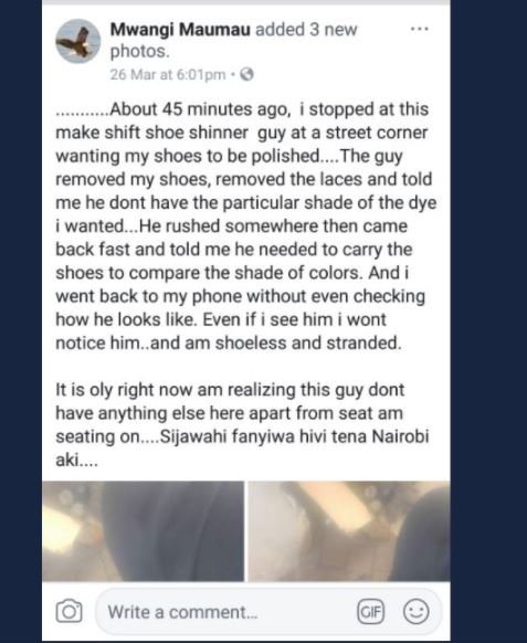 Mwangi maumau added 3 new photos 26 mar at 6 o1pm about 45 minutes ago, stopped