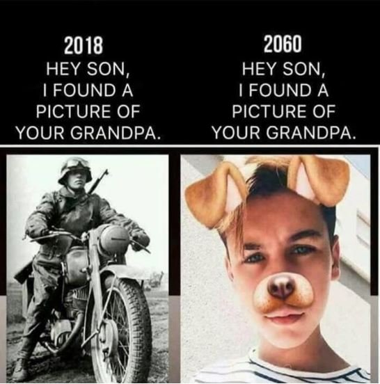 Hey son, found a picture of your grandpa. hey son, 1 found a picture of your gra