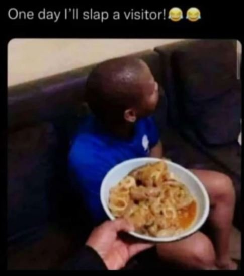 One day 1 slap a visitor!