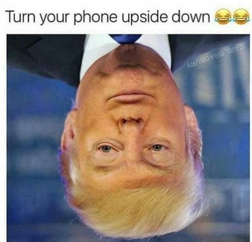 Turn your phone upside down avo aan 'vbe
