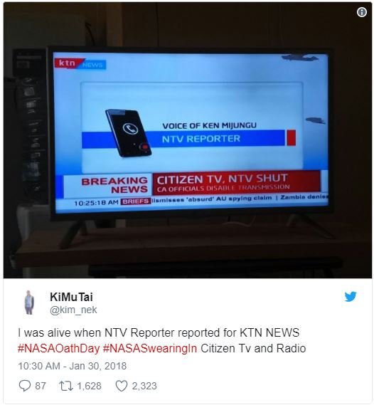 Kin voice of ken miungu ntv reporter breaking citizen tv ntv shut news official