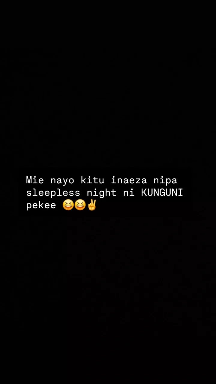 Mie nayo kitu inaeza nipa sleepless night ni kunguni pekee