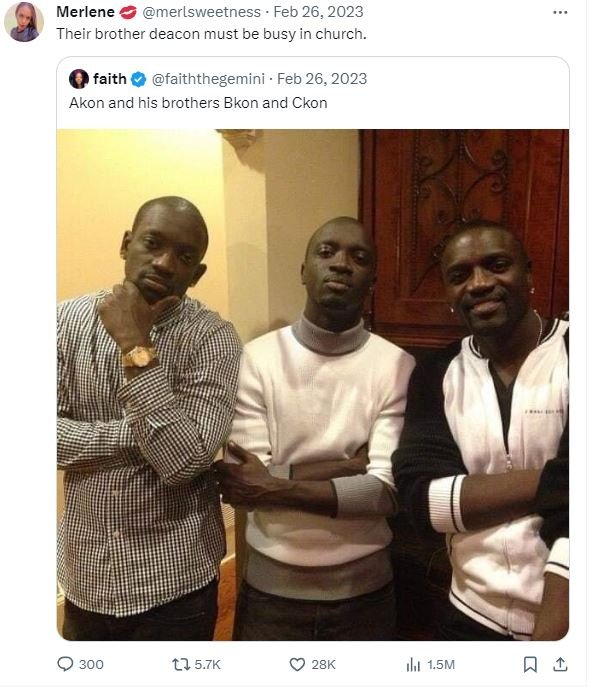 Merlene merlsweetness feb 26, their brother deacon must be busy in church faith