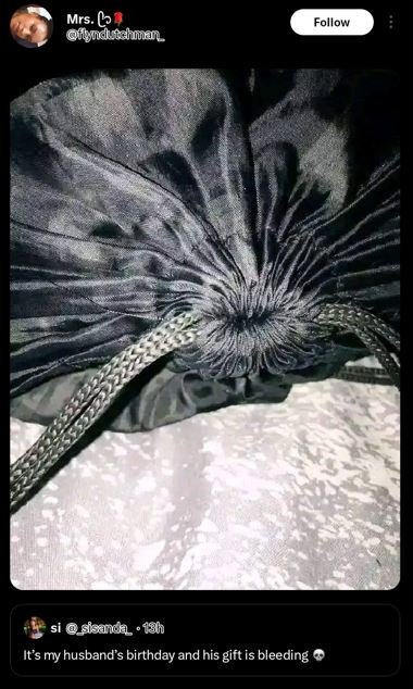 Mrs. oiludhcdhu follow si siaanul ih it's my husband's birthday and his gift is