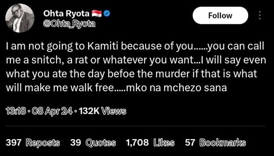 Ohta ryota hda_ryoda follow am not going to kamiti because of you__you can call