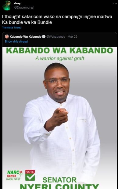 Dreynvangi thought safaricom wako na campaign ingine inaitwa Ka bundle wa ka Bun
