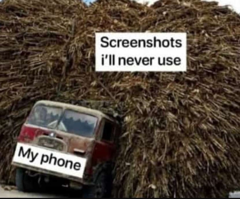 Screenshots i'lnever use my phone