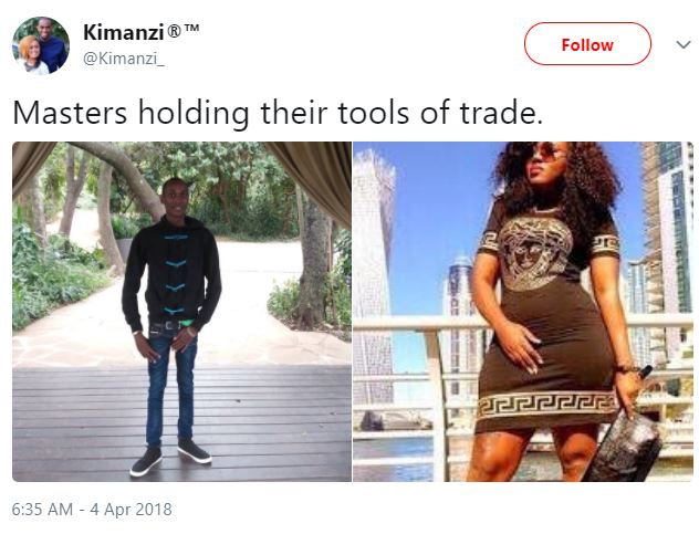 Kimanzi kimanzi _ follow masters holding their tools of trade. 6.35 am 4 apr