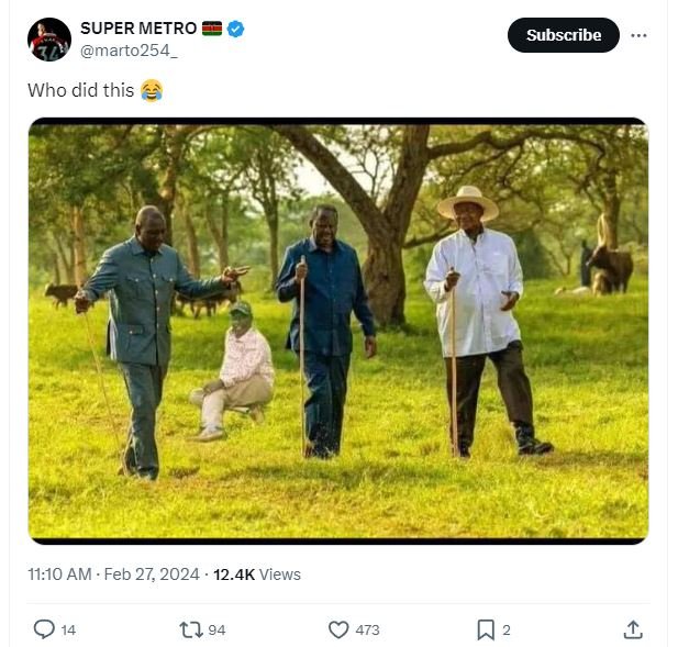 Super metro marto254 subscribe who did this 11.10 am feb 27, 12.4k views 014 t2