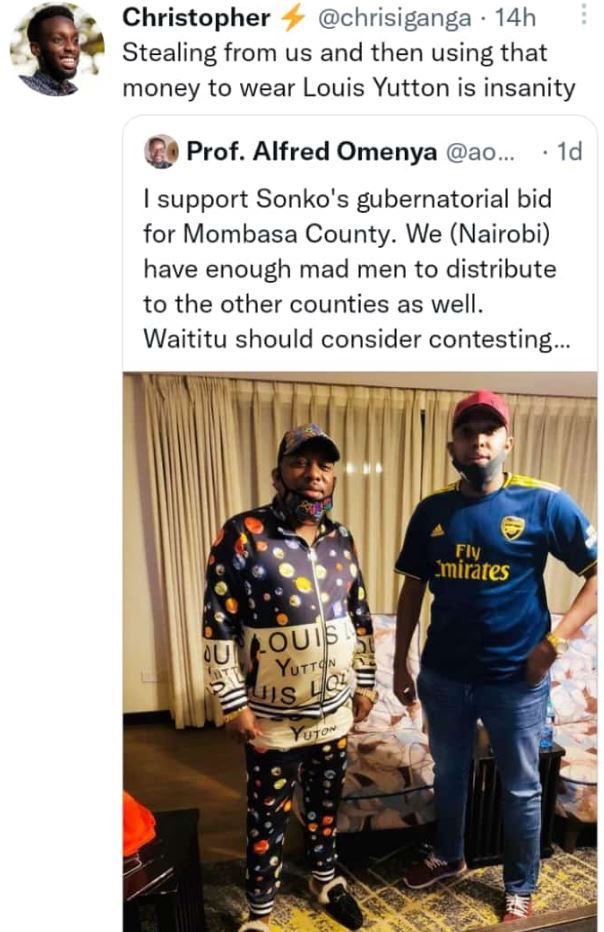 Christopher chrisiganga 14h stealing from us and then using that money to wear l