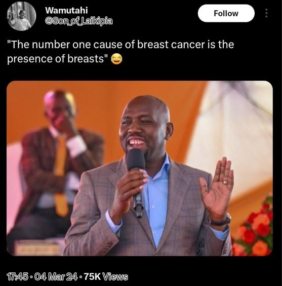 Wamutahi son_f_laikippia follow the number one cause of breast cancer is the pre