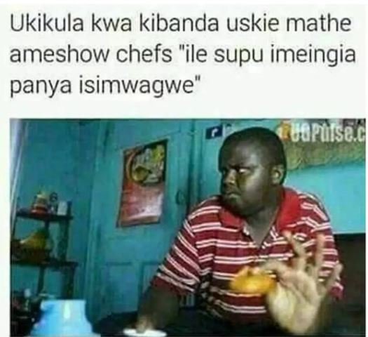 Ukikula kwa kibanda uskie mathe ameshow chefs ile supu imeingia panya isimwagwe