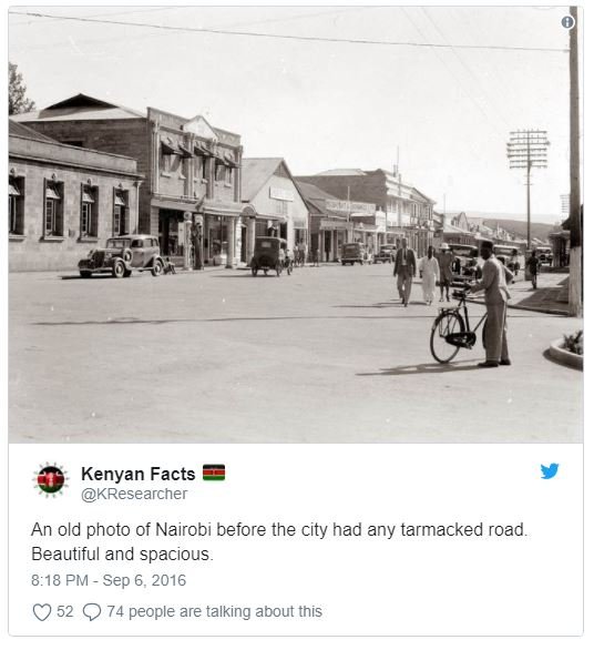 Kenyan facts kresearcher an old photo of nairobi before the city had any tarmack