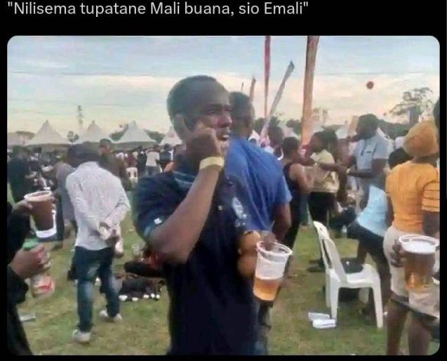 'nilisema tupatane mali buana, sio emali