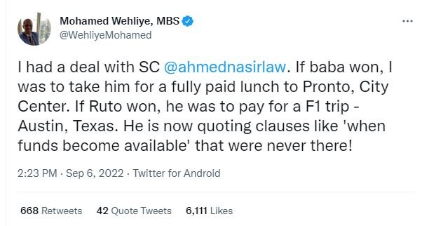 Mohamed wehliye mbs wehliyemohamed had a deal with sc ahmednasirlaw_ if baba won